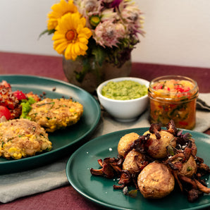 Vegansk höstlunchbuffé