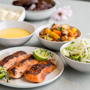 Vinterlunchbuffé med lax