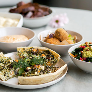 Vegetarisk vinterlunchbuffé